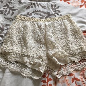 Crochet shorts